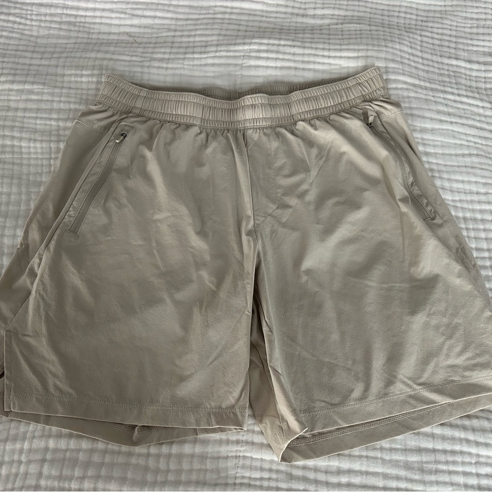 Men's Tan Gym Shorts